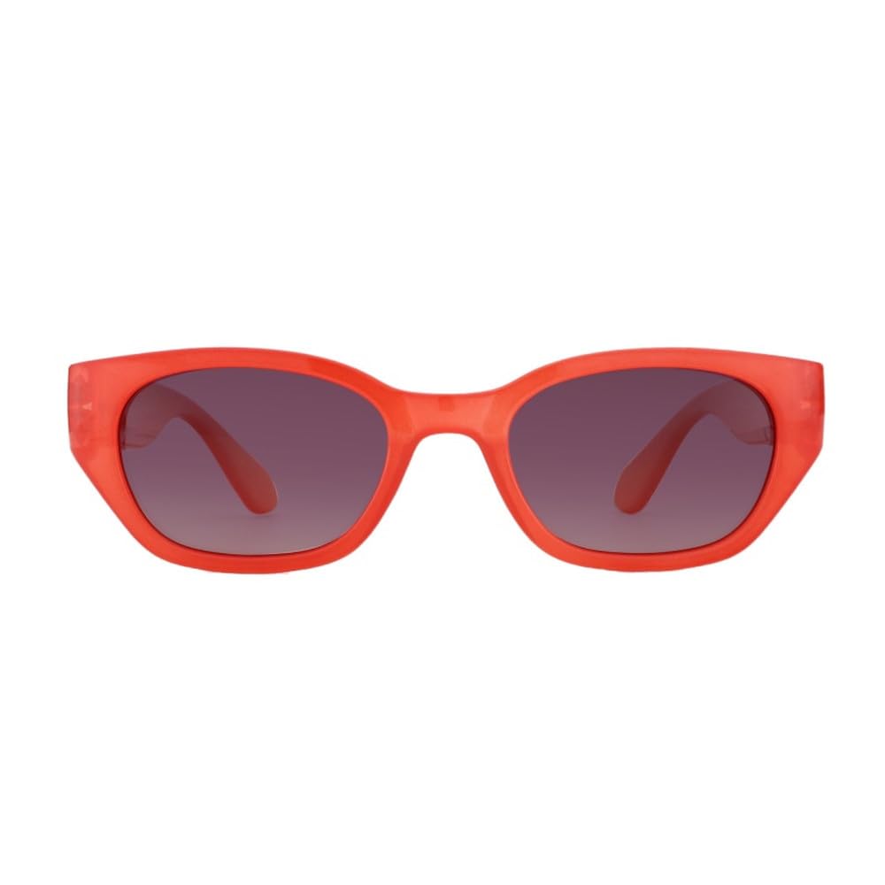 Gafas de sol polarizadas de moda para mujer con protección UV400, rectangulares.