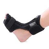 APLICACIONES AMPLIAS: La férula nocturna para fascitis plantar proporcionará soporte ortopédico correctivo gradual para fascitis plantar, lesión de tobillo, pie caído, tendinitis de Aquiles, espolones en el talón, dolor en el talón.