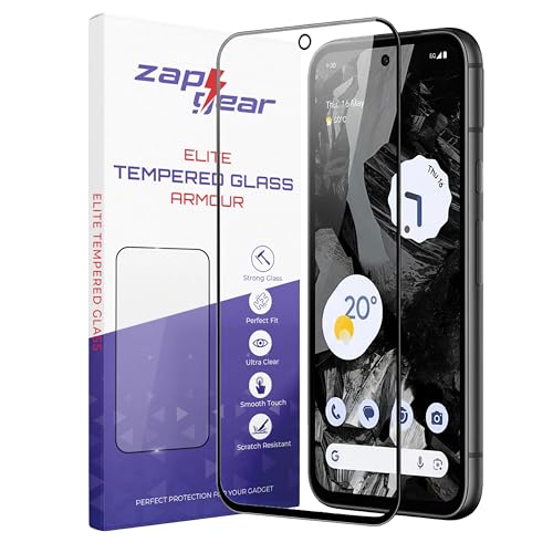 Image of Premium Tempered Glass for Google Pixel 8a 5G | Edge-to-Edge Protection | 9H Military Grade Hardness | Bubble-Free & Case Friendly HD Clear Screen Protector