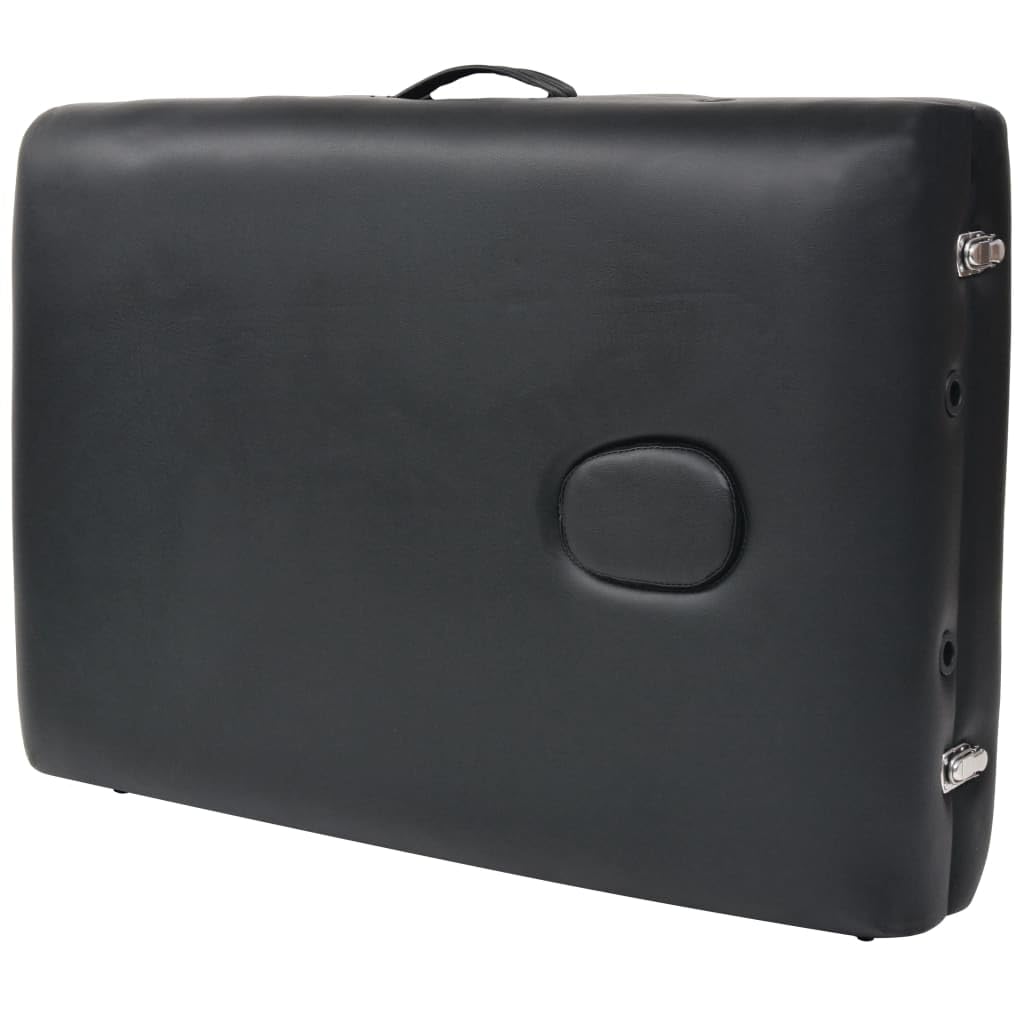 Generisch Massageliege 2-Zonen Klappbar 10 cm Sitz Schwarz,Gesundheit & Schönheit,Körperpflege,Massage & Entspannung,Massagetische,18.5KG,110151