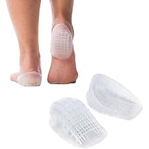 Tulis Heavy Duty Gel Heel Cups, Cushion Insert for Plantar Fasciitis, Severs Disease, Shock Absorption, and Heel Pain Relief, 2 Pairs, Large