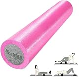 Yes4All Medium Firm Foam Rollers for Yoga & Pilates, Available in 12, 18, 24, 36 inch, Two-Layer PE Yoga Roller for Massage