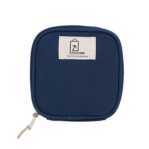 Preisvergleich Produktbild HAPL Tragbare Mehrzweck-Reisegadget Aufbewahrungstasche Kabel Digitale Tasche Datenleitungen Paket Organizer Reisezubehör, NavyKosmetiktasche