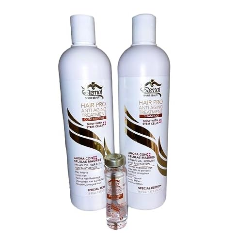 Eternal Hair Pro Anti Aging Treatment Shampoo and Conditioner Stem Cells Serum