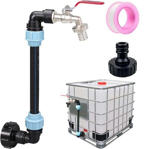 IBC Schwanenhals 3/4\" Auslaufhahn, S60x6 Wasserhahn Absperrhahn 3/4 Zoll IBC Adapter für das Bequeme Befüllen der Gießkanne, IBC Tank Zubehör für Regenwassertank Wasserfaß Regenfass IBC-Container IBC Schwanenhals 3/4\" Auslaufhahn, S60x6 Wasserhahn Absperrhahn 3/4 Zoll IBC Adapter für das Bequeme Befüllen der Gießkanne, IBC Tank Zubehör für Regenwassertank Wasserfaß Regenfass IBC-Container