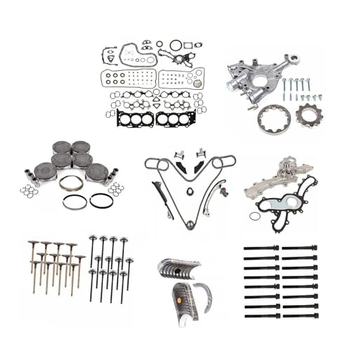 1 set engine rebuild overhaul gasket seal piston and ring kit suitable for 05-15 3.5L 2GRFE auto parts