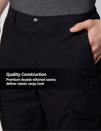 Image of Symbol Premium Men Lightweight 100% Cotton Cargo Pants - Relaxed Fit | Casual & Travel Wear | Pure Cotton (Available in Plus Sizes)