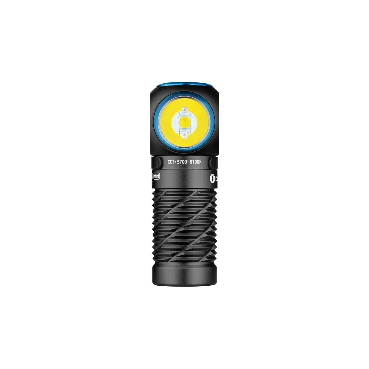 OLIGHT Perun 3 Mini, Linterna LED Frontal y Manual, 1250 Lúmenes, 155m Alcance, Luz Blanca y Roja, Batería Recargable (Negro)