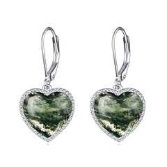Moss Agate Heart