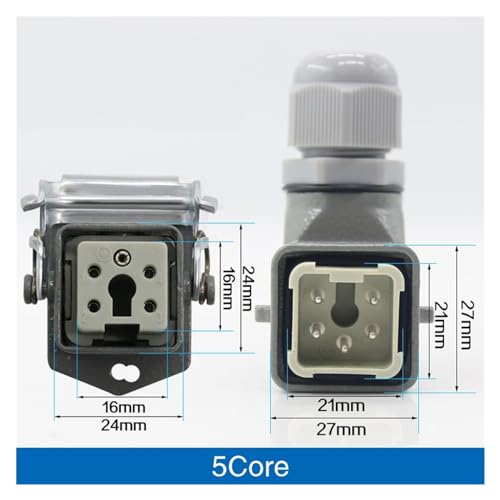 Conector resistente 4 y 5 núcleos 10A 250V miniatura 3