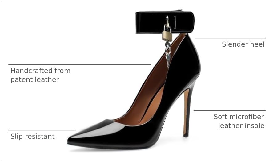 Image of Unisex High Heels for Men and Women 4.7 Inch Stiletto Heels | Pointed Toe Pumps Sexy Dress Party Shoes