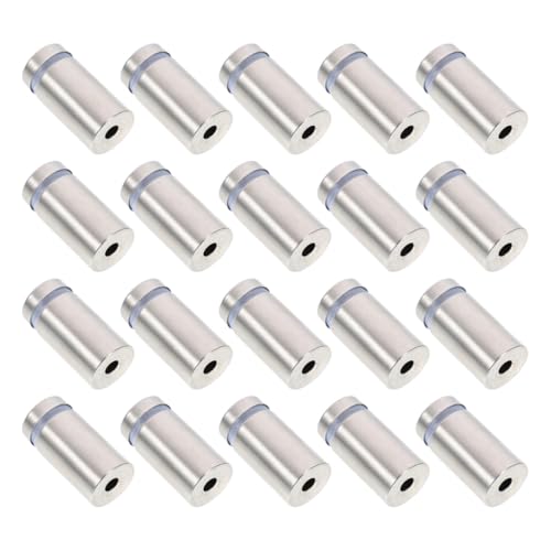 Roleader 20pcs 12x30mm Stainless Steel Wall Standoff Screws for Advertising Signs, Acrylic Glass Mounting Hardware, Photo and Picture Display Spacers for Industrial Use