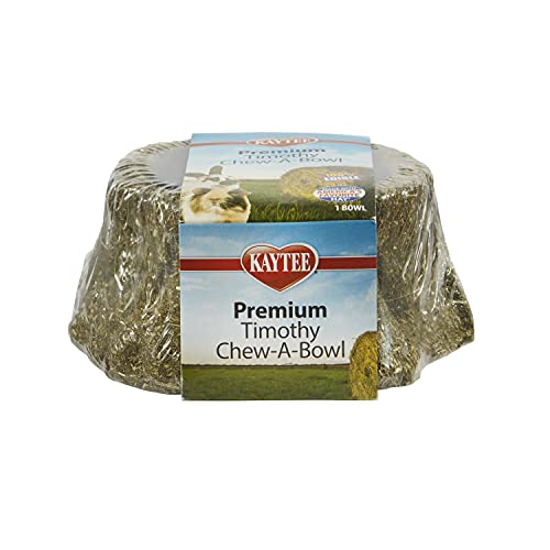 Kaytee premium timothy hay chew-a-bowl for rabbits, guinea pigs, and chinchillas 2 Kaytee premium timothy hay chew-a-bowl for rabbits, guinea pigs, and chinchillas - image 3