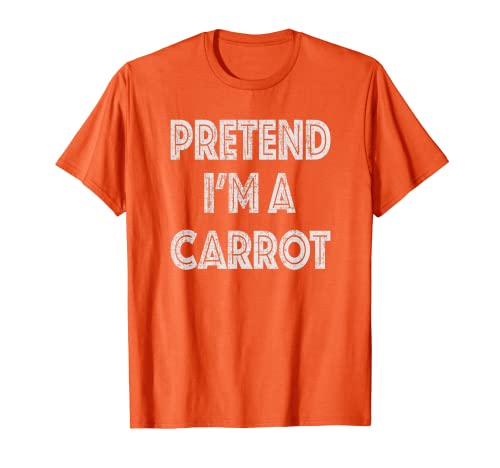 Retro Pretend I'm a Carrot - Camiseta para disfraz de Halloween Camiseta
