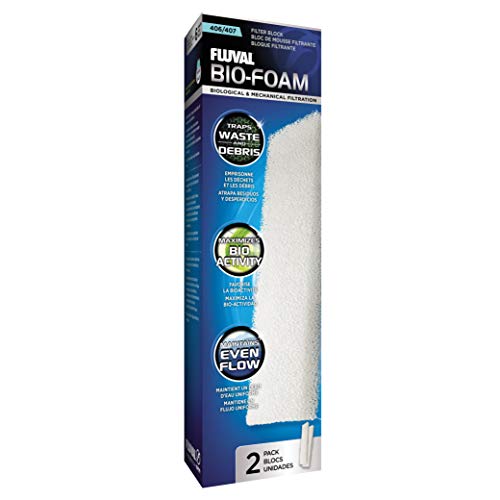 Fluval Bio-Foam Schaumstoffpatrone, für Fluval Außenfilter 404, 405, 406 und 407, 2er Pack
