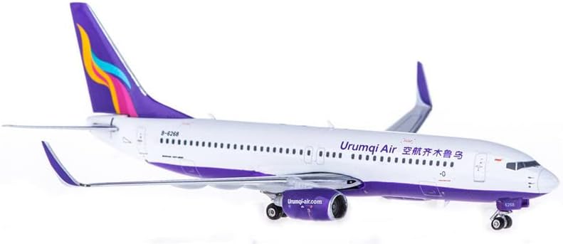 Miniatura 2 de Phoenix Urumqi Airlines para Boeing B737-800 B-6268 1400 DIECAST modelo preconstruido