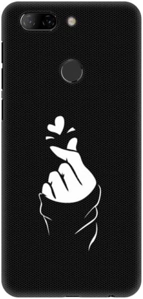 Black Korean Heart Printed Back Cover Phone Case for Lenovo K9 Back Cover Printed