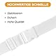 GOIEHIR Matratzenhalter, 10 m x 5 cm Matratzenkeil Verbindet, Matratzenverbinder Verbindet, Matratzen Stopp Halterung, für Doppelbetten, Matratzenverbinder, Weiß