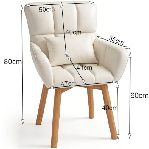 Silla de maquillaje con ruedas y taburete de escritorio para dormitorio y oficina 4
