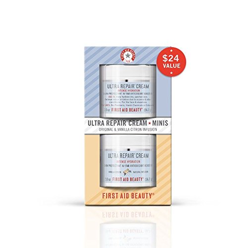 First Aid Beauty Ultra Repair Sampler Set: Vanilla Citron & Original (2oz Jars)