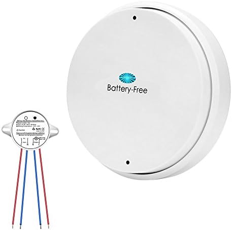 Self-Powered Wireless Light Switch, Battery-free Smart Remote Light Switch, Cordless Ecofriendly Switch Kit
