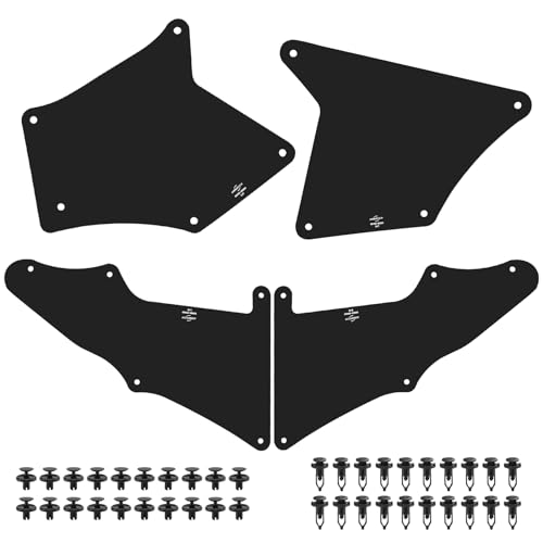 Image of Rubber Splash Guard Fender Liner Shields Inner Mud Flaps For Toyota 4 Runner 2003-2020 FJ Cruiser 2007-2014 Land Cruiser Prado 2003-2019 for Lexus GX460 GX470 Replaces 53735-35150, 53886-35020