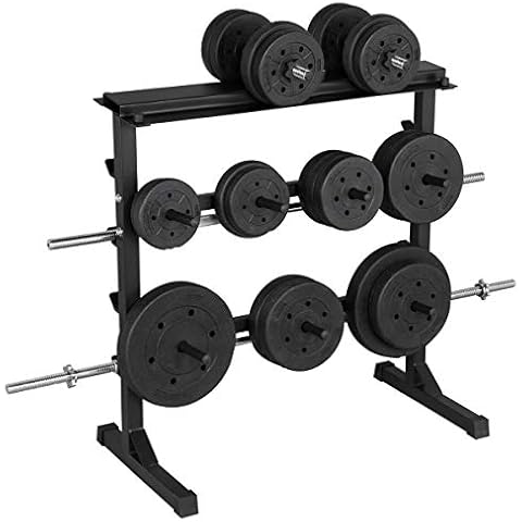 Yaheetech Soporte para Barras de Pesas Discos 28mm Cover