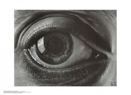 Eye by M C Escher - 15 3 4 x 21 5 8 inches - Fine Art Print