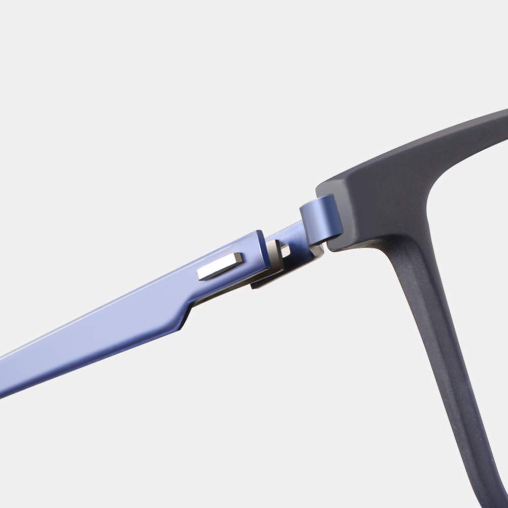 Gafas de lectura progresivas multienfoque para hombre, lectores de bloqueo de luz azul, lente de índice de refracción de 1,56 – Ultraligero delgado rectángulo TR90 marco gafas