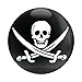 GoBadges Jolly Roger - 3" Magnetic Grill Badge/UV Stable & Weather-Proof/Works Grill Badge Holder