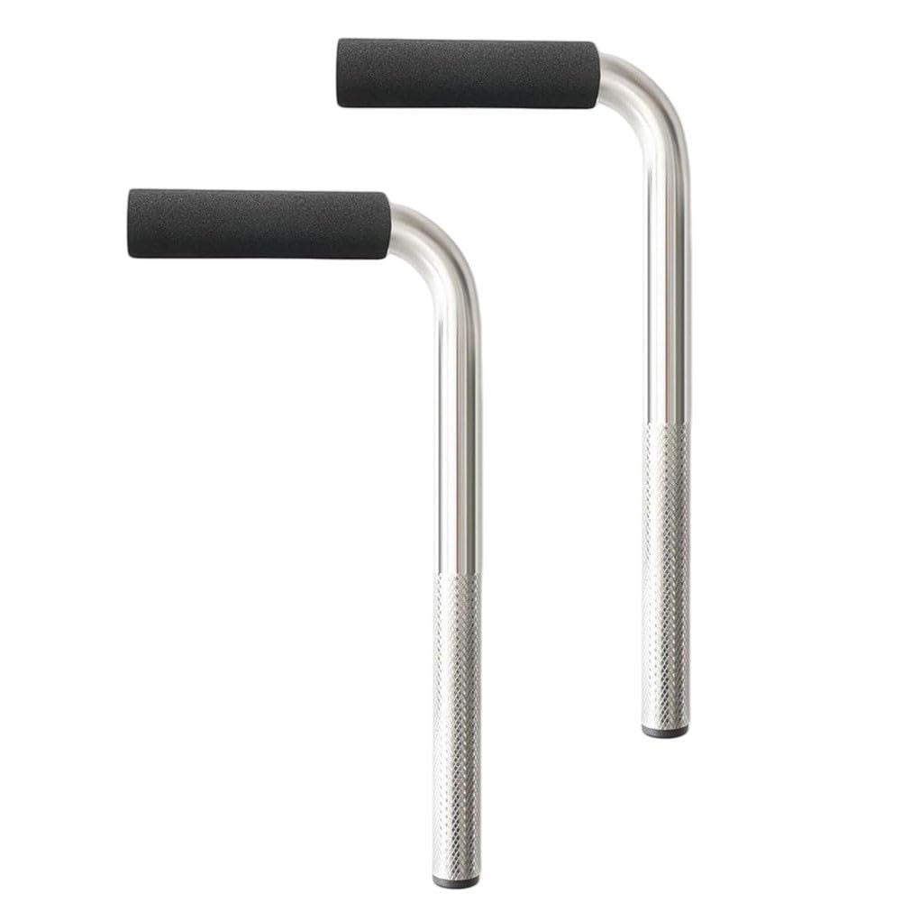Mango de acero inoxidable para silla de ruedas, extensor de hasta 12 pulgadas de altura