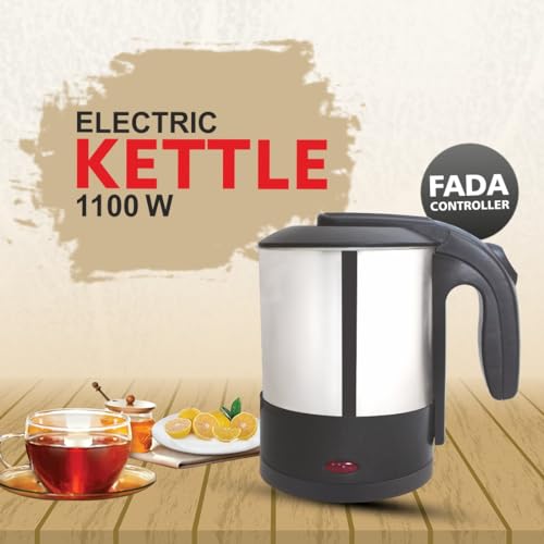 Image of BALTRA Dazzle Electric Cordless Kettle 1100W 1L Capacity Cordless Jug | Stainless Steel Body, Automatic Power Off, Concealed Heating Element, Boil Dry Protection, Travel-Friendly, 2 Year Warranty