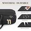 RAINYEAR Sac à bandoulière pour ordinateur portable 15,6 pouces Compatible avec Macbook Air/Pro 15-16 pouces M4 M3 M2 M1, sacoche à Main Notebook Ultrabook Chromebook 15,6 pouces pour femme, Noir #2
