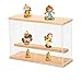 Vitrina de acrílico transparente Juego de soporte de vitrina Caja grande a prueba de polvo para figuras de acción Juguetes Minifiguras coleccionables, etc.