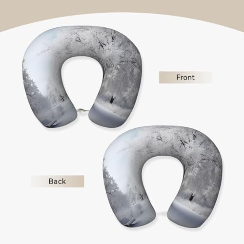 Almohada de memoria ergonómica para cuello negra miniatura 2