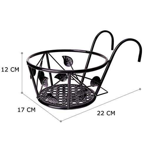 DOITOOL Cestas de vaso de pendurar para trilhos, cesta de pendurar para uso pesado, cesta de pendura