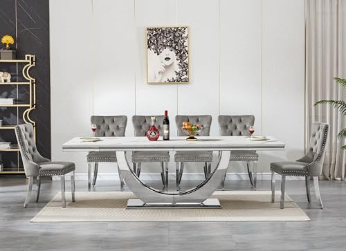 Luxury Marble Dining Table Extendable