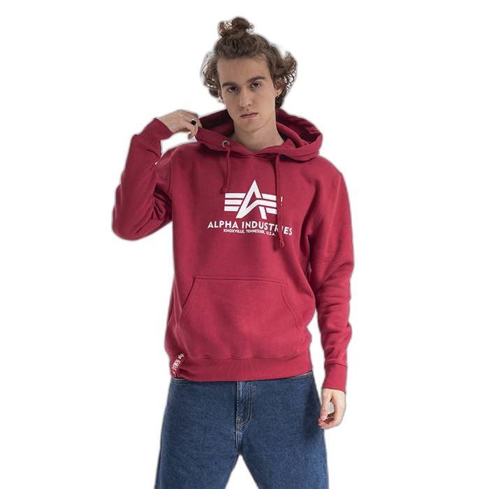 Alpha Industries Basic Hoody Kapuzensweat für Herren Empire Yellow – Ansicht 5