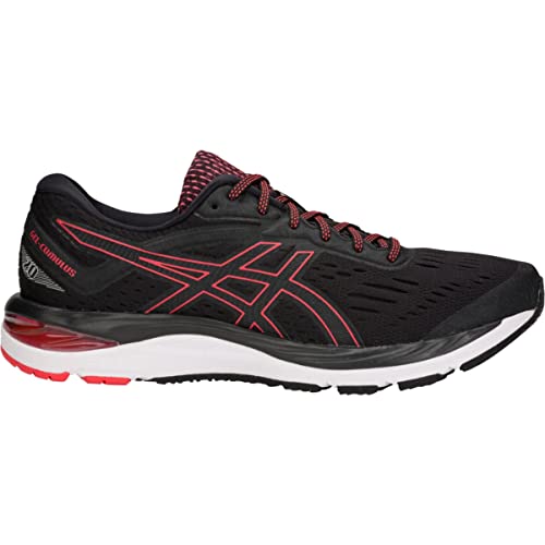 ASICS Men's GEL-Cumulus 20 Running Shoes, 7, BLACK/RED ALERT