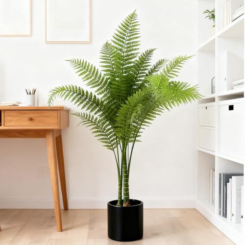 人工観葉植物 大型、フェイクグリーン 70-240cm、フェイク植物おしゃれ 装飾、造花 インテリ ア、鉢植え 葉、パキ ラ 多幸の 木、ヤシの木、モンステラ、オフィス、室内 装飾、鉢植え 植木、シンプ ル、ギフ ト、新築祝い (パームの木, 180x13