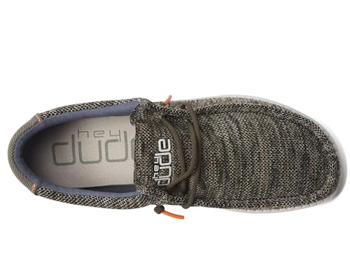 HEYDUDE Men's Wally Kambaba Size 9 | Menâ€™s Shoes | Men's Lace Up Loafers | Comfortable & Light-Weight