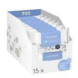 Salviettine al 99% acqua LILLYDOO, 900 pz, delicate come acqua e cotone