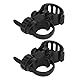 Naroote Krückenhalter, ABS Stockhalter Für Rollstuhl Universeller Gehstockhalter Universelles Zubehör für Krücken Höhenverstellbarer Stockhalter für Rollstühle und Gehhilfen