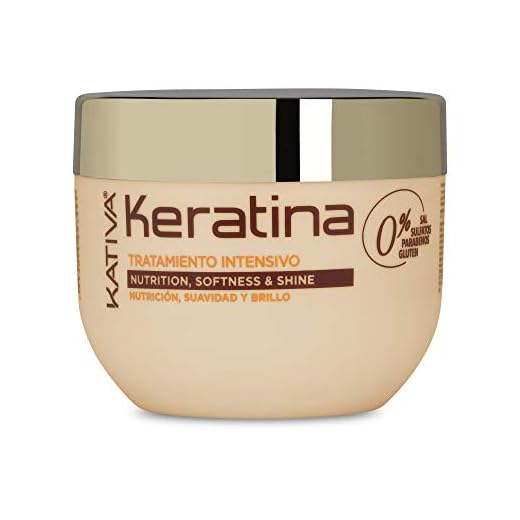 Kativa Keratina Mascarilla Pelo 250 ml |Cabello Dañado| Nutrición, Suavidad y Brillo | | Cabellos con Procesos Químicos y Alisados | Keratina Hidrolizada | Tratamiento Hidratante Cabello