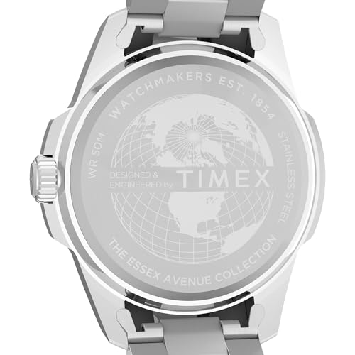 Image of TIMEX Essex Black Round Dial Analog Men's Watch - TW2Y21000UJ