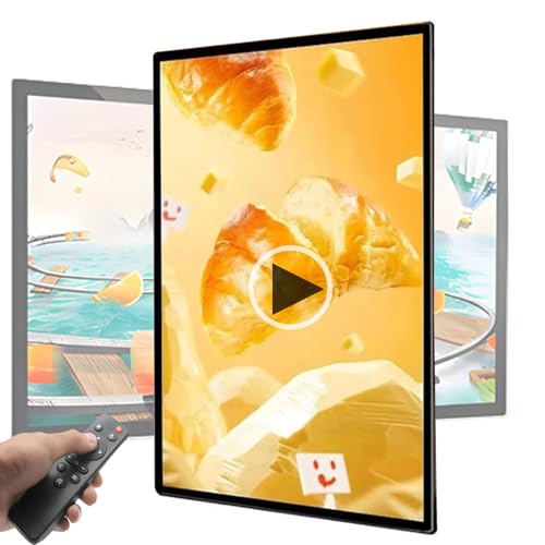 Quixnova Écran d'affichage numérique Commercial 27''/32''/43''/49'', Lecteur multimédia publicitaire pour Restaurants, cafés, Salons de Coiffure et...