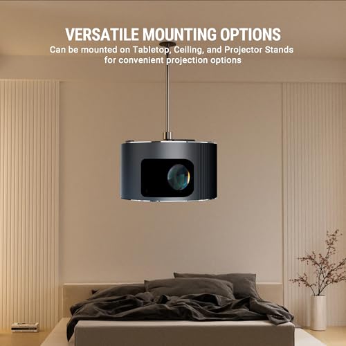 Ant Esports View 811 Smart LED Multimedia Mini Projector for Room (Black) | 1080p HD & 4K Support, 6000 Lumens | 7W Speaker | WiFi, BT, Android 9 |... - Image 3