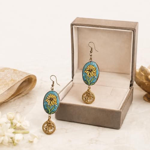 Image of Boho Ethnic Earrings Collection for Women - Colorful Tassel, Hoop, Stud, Drop, Chandelier & Huggie Styles Inspired by Festival Fashion