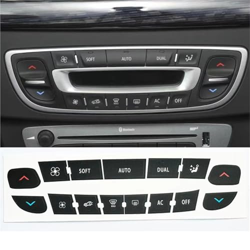 Réparation boutons climatisation Megane Scenic Master effacés solution panneau