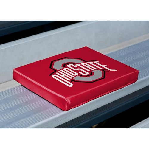 logo brands ncaa ohio state buckeyes unisex adult bleacher stadium cushion one size team color